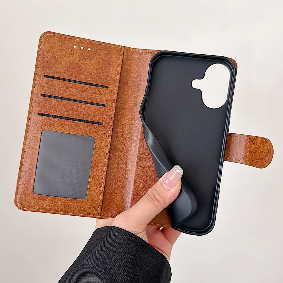 Flip Leather Case - Flip Wallet PU Leather Phone Case