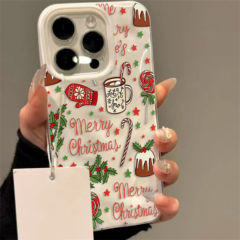 Apple Iphone 15 Pro Max - Cute Festive Christmas Pattern Phone Case