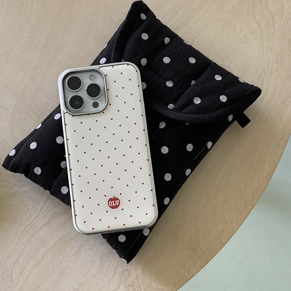 Korean Ins High-end Cartoon Ap - Phone Cases Polka Dot review and price