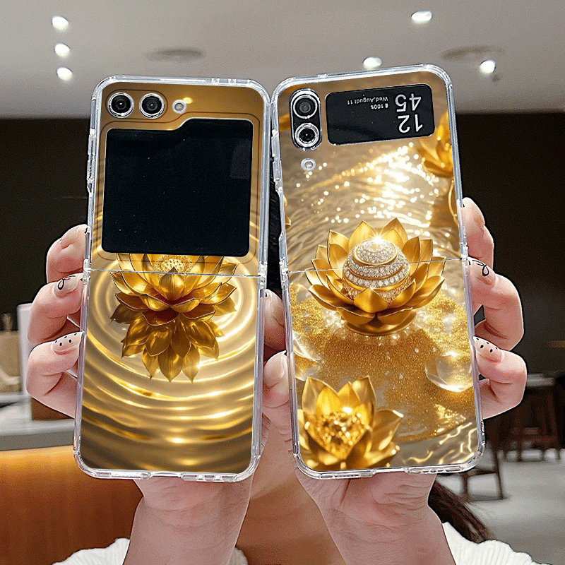Creative Golden Lotus Flower P - Phone Cases Z Fold 6 review and price
