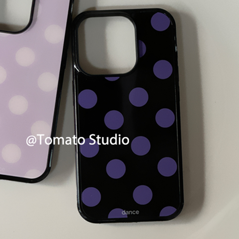 Korean Ins Fashion Purple Polk - Phone Cases Polka Dot review and price