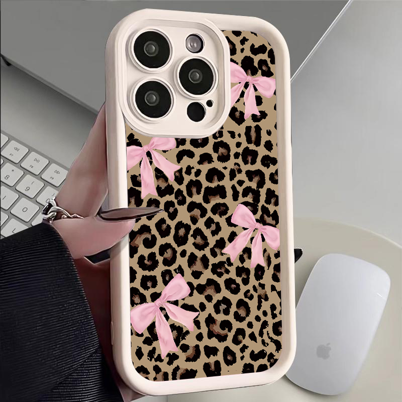 Luxury Leopard Print Bow Phone - Phone Cases Classy review and price