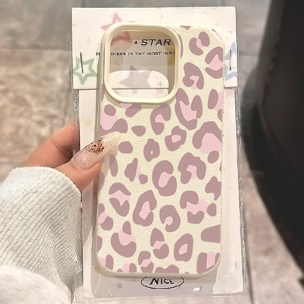 Pale Purple Leopard Print Phon - Apple Iphone 15 Pro Max review and price