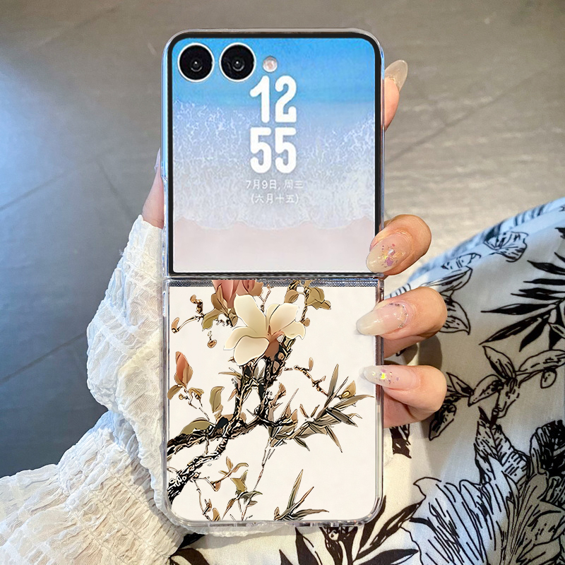Magnolia Flower Printed Phone  - Phone Cases Z Fold 6 review and price