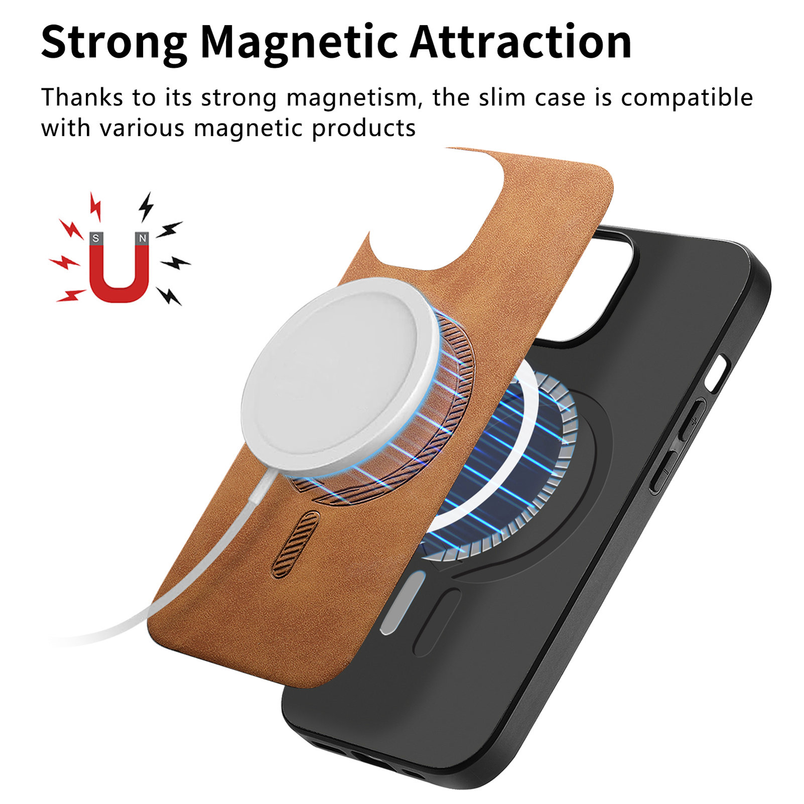 Magnetic Wireless Charging Lea - Phone Cases That Charge Your Phone review and price