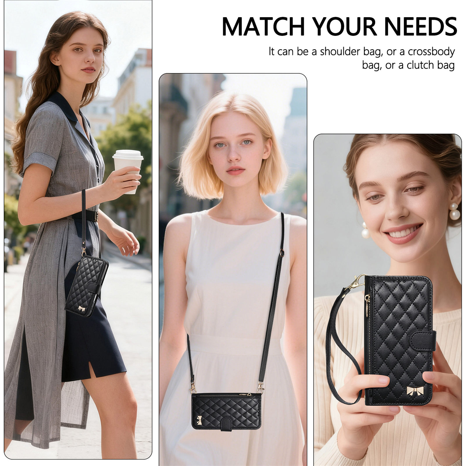 PU Leather Zipper Crossbody Fl - Flip Leather Case review and price