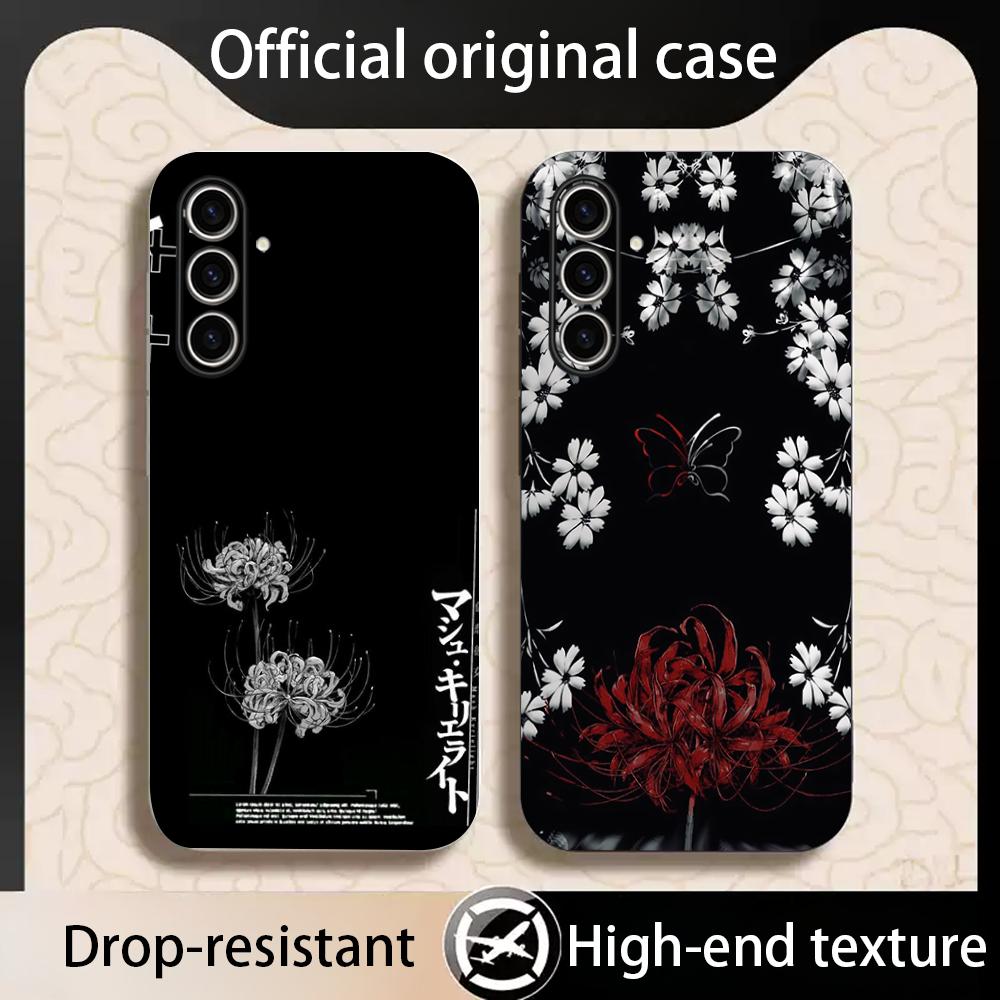 Red spider lily Japan art fash - Phone Cases Black review and price